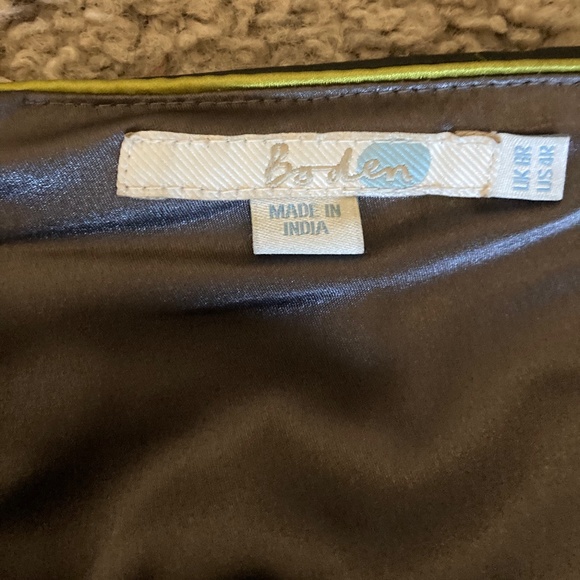 NBW Boden Black Leather Pencil Skirt Size 4 - Picture 3 of 7